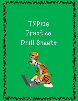 Preview of Typing Practice Drill Sheets