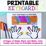Typing Practice Printable Keyboard Pages | Unplugged Techn