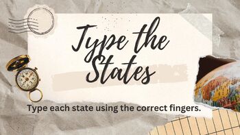 Preview of Typing Practice- State Edition