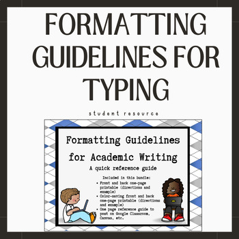 Preview of Formatting Guidelines for Academic Writing