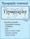 Typography Anatomy Bundle with Easel Activity
