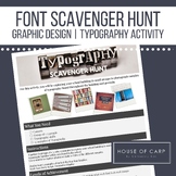 Typography Scavenger Hunt Graphic Design Activity
