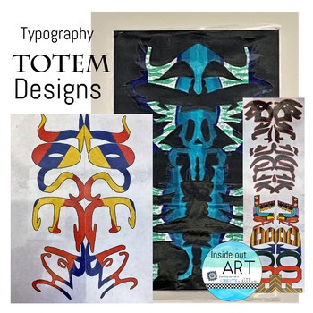 Middle Or High School Art Reflective Symmetry Name Design Tpt