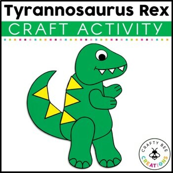 Preview of Dinosaur Tyrannosaurus Rex Craft T Rex Dinosaur Unit Activities Bulletin Board