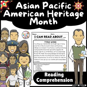 Preview of Tyrus Wong Reading Comprehension / Asian Pacific American Heritage Month