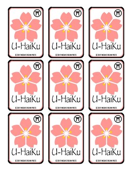 Preview of U-Haiku - a haiku and tanka poetry game with over 100 topic and poem cards