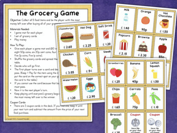 U.K. British Money Game | Counting Money | The Grocery Game by Fishyrobb