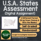 U.S.A. States Quiz - Digital Assessments (Google Forms)
