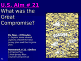 U.S. Aim # 21 What was the Great Compromise?