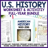 U.S. American History Worksheets Activities Primary Source
