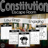 U.S. CONSTITUTION ESCAPE ROOM (5th, 6th, 7th Grade) *LOW PREP!*