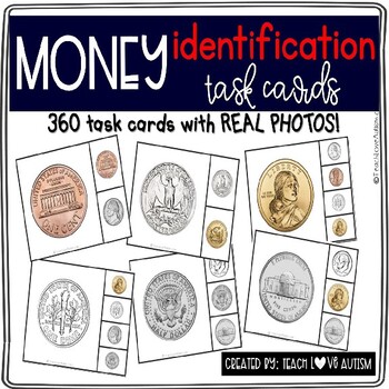 Preview of Coin Identification Task Cards
