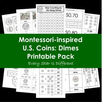 Preview of U.S. Coins: Dimes Printable Pack