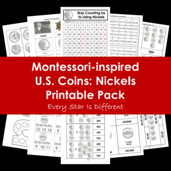 Preview of U.S. Coins: Nickels Printable Pack