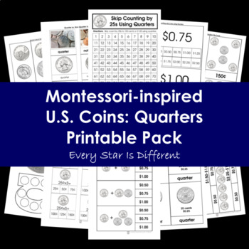 Preview of U.S. Coins: Quarters Printable Pack