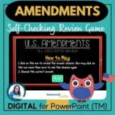 U.S. Constitution Amendments Review Game Activity No Prep Needed 