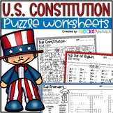 U.S. Constitution | Constitution Day Activities | Puzzle W