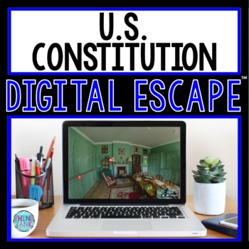Preview of U.S. Constitution DIGITAL ESCAPE ROOM for Google Drive® Distance Learning