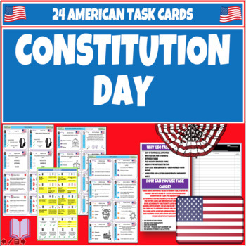 Preview of U.S. Constitution Day Politics Task Cards