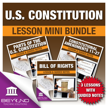 Preview of U.S. Constitution Digital Lesson Mini Bundle - U.S. Government