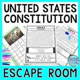 U.S. Constitution ESCAPE ROOM Activity! Constitution Day - Founders Month