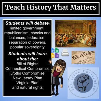 Preview of U.S. Constitution Enlightenment & 1st Amendent Readings Video Debate Activities 