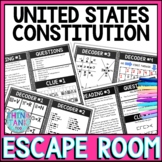 U.S. Constitution Escape Room Activity - Reading Comprehen