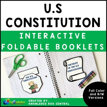 Preview of U.S. Constitution Interactive Foldable Booklets - EBOOK