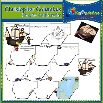 Preview of Christopher Columbus Interactive Foldable Booklet