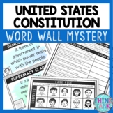 U.S. Constitution Interactive Word Wall Mystery - Scavenger Hunt