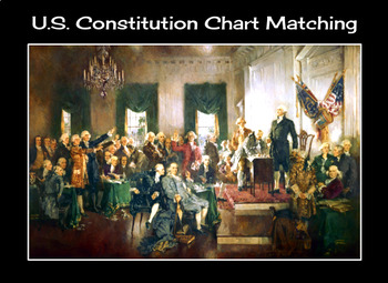 Preview of U.S. Constitution Chart Matching Activity