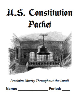 Preview of U.S. Constitution Packet, Articles I-VII & Bill of Rights / Yearly Review