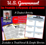 U.S. Constitution | The Preamble | 6 purposes of Governmen