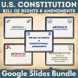 U.S. Constitution and Amendments Google Slides Fill in the