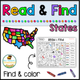 U.S. Geography Find the States Activity