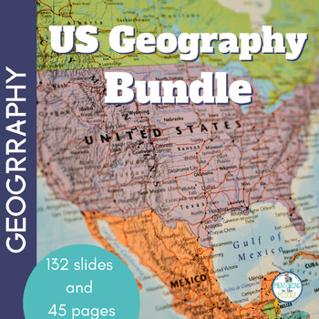 Preview of U.S. Geography with BOOM Cards - Map Skills Activities - 4th, 5th, 6th grades