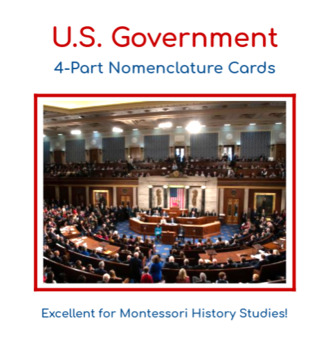 Preview of U.S. Government - 4 Part Nomenclature Cards