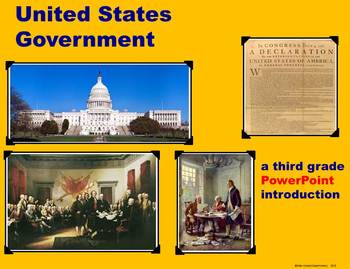Preview of U.S. Government - A Third Grade PowerPoint Introduction