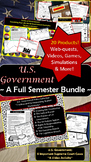 U.S. Government BUNDLE | Constitution | 20 High- Interest 