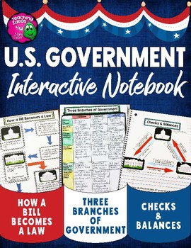 Preview of U.S. Government -Civics FREEBIE -3 Branches -Checks & Balances -Bill Becomes Law