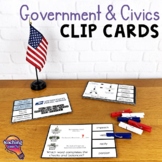 U.S. Government & Civics Pick 'n Flip Clip Cards Review Activity