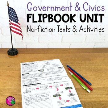 Preview of U.S. Government & Civics Unit Informational Texts, Activities, & Assessment