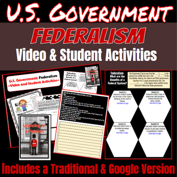 Preview of U.S. Government | Federalism | Student Activities | Distance Learning