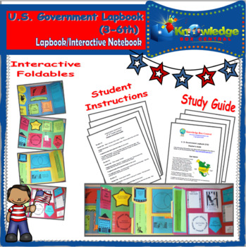 Preview of U.S. Government Lapbook / Interactive Notebook (3-6th) - EBOOK