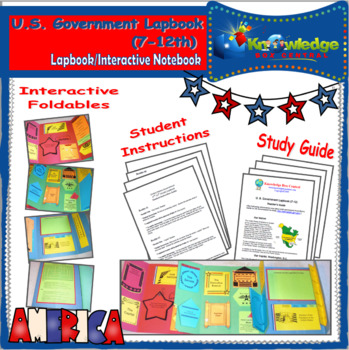 Preview of U.S. Government Lapbook / Interactive Notebook (7-12th) - EBOOK