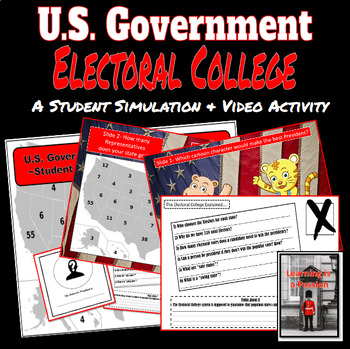 Preview of U.S. Government: The Electoral College | Student Simulation & Video Activity