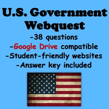 Preview of U.S. Government Webquest