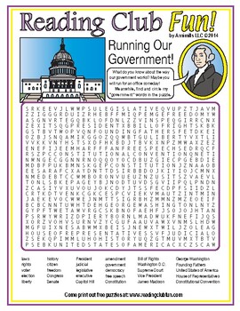 Preview of U.S. Government Word Search Puzzle