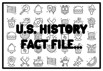 Preview of U.S. HISTORY FACT FILE... Fourth of July Activity, Patriotic Coloring Pages
