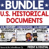 U.S. Historical Documents Activities and Worksheets Bundle